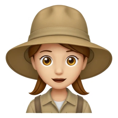 safari hat sticker