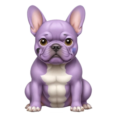lilac frenchie sticker