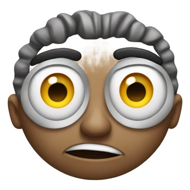 Emoji pulling eyelids down in distress sticker