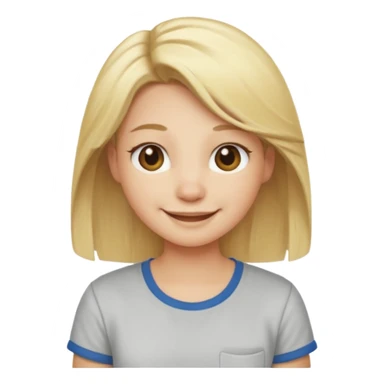 blonde hair animal with shirt sticker