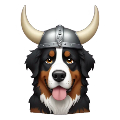 bernese mountain dog with a viking sticker