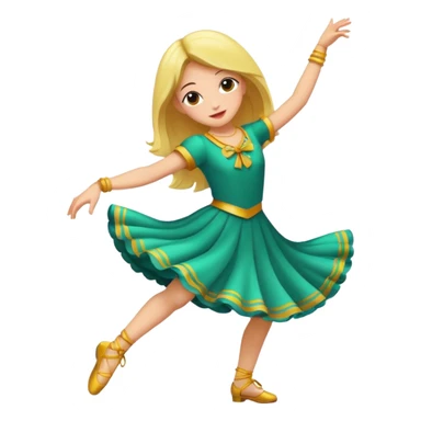 A girl dancing in lush life sticker