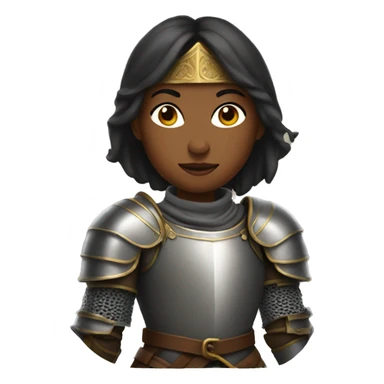 Knight woman sticker