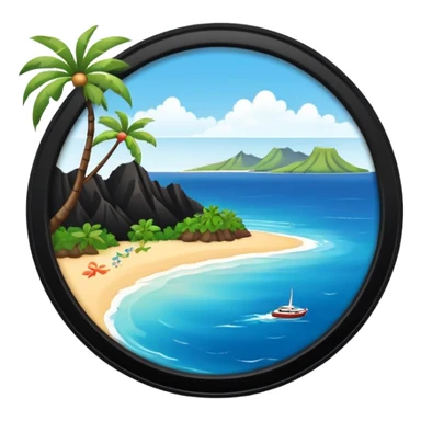 Hawaiian islands sticker