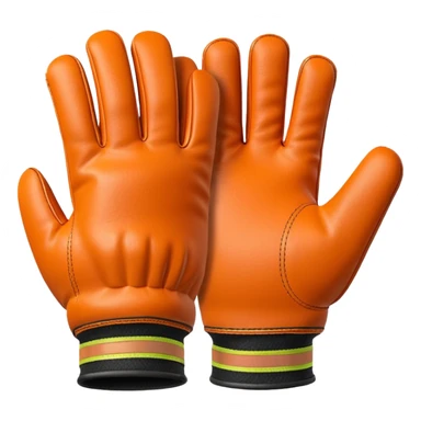 thick work gloves with reinforced palms, construction safety equipment, 3D emoji style sticker