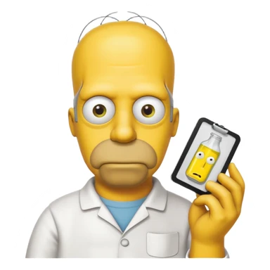 Acid tab Homer Simpson  sticker