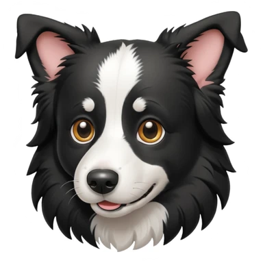 border collie preto e branco fotografo 
 sticker