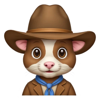 Lapin avec un chapeau de cow-boy  sticker