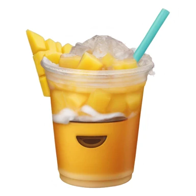 Dunkin donuts iced mango pineapple drink sticker