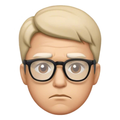 Cool glasses with a frown sticker