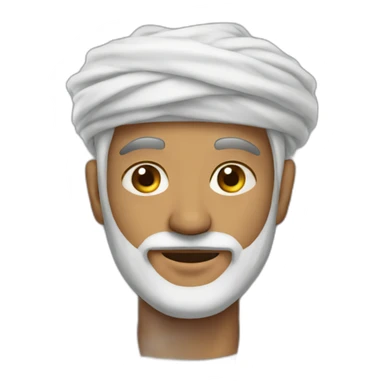 Man wearing omani Kumah sticker