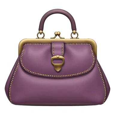 Mauve vintage purse sticker