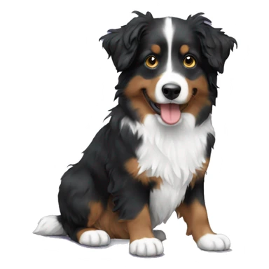 mini aussie doodle  sticker