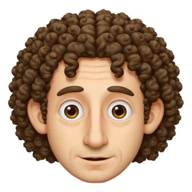 Jewish guy big nose and curls  sticker
