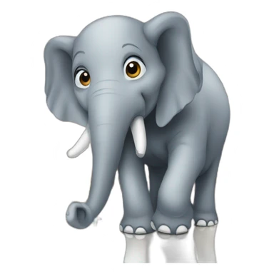 Elephant in a mall sticker