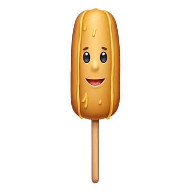 corn dog on stick sticker