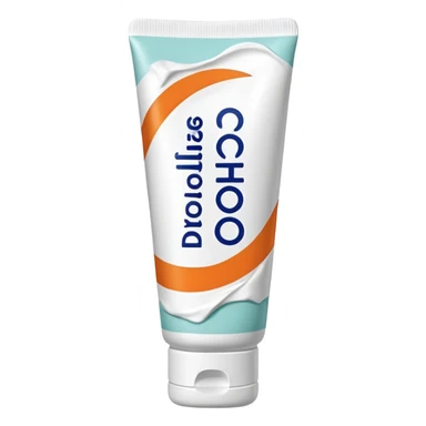 an empty, oversized and totally squeezed out tube of toothpaste labelled "Diclo ratiopharm" sticker