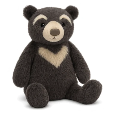 jellycat stuffed plush andean spectacled bear sticker
