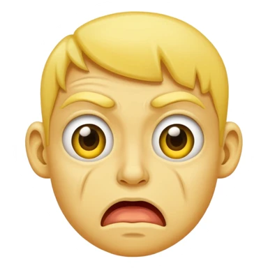 Thumbs down yuck face sticker