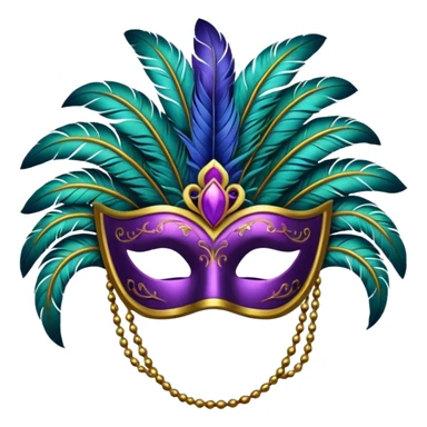 carnival mask sticker