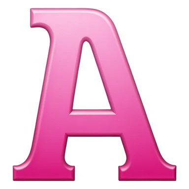 Pink, romantic, refined, fancy, letter of the alphabet sticker