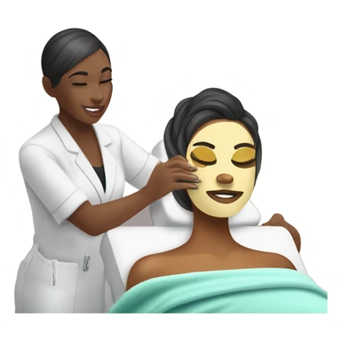 spa treatment at a cosmetologist sticker