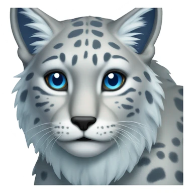 A blue lynx full body sticker