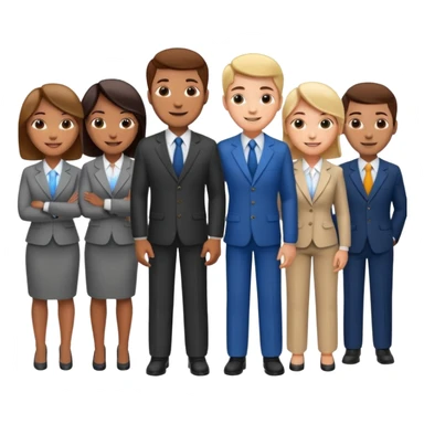 30 different emoji faces of sales workers sticker