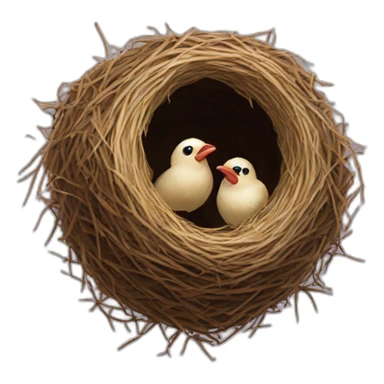 Nicholas Cage Bird Nest sticker