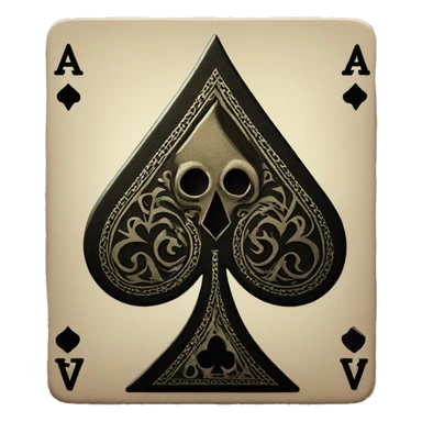 ace of spades card sticker