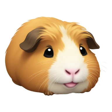 Fat guinea pig being lazy sticker
