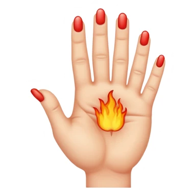 trigger finger hand sticker
