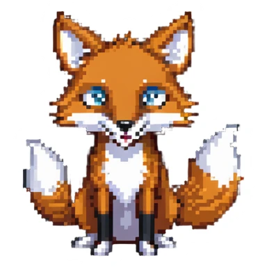 crazy fox sticker
