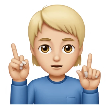 Rolling eyes with middle finger  sticker