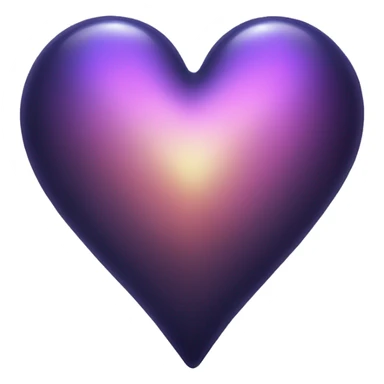 dark iridescent scale heart sticker