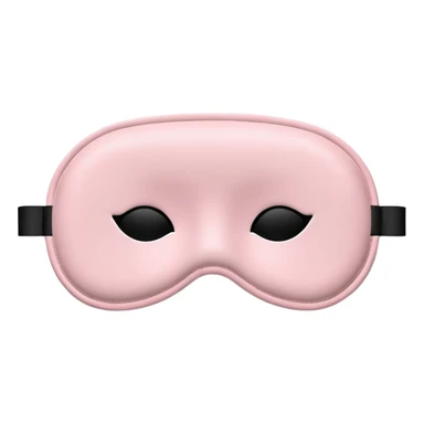 Powder pink sleep mask simple  sticker