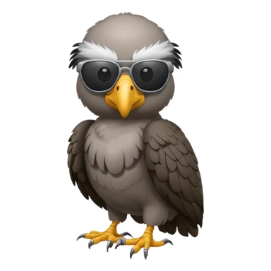 vulture wearing sunglasses sticker