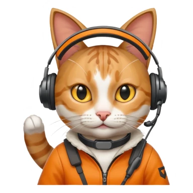 A cat playing fortnite sticker