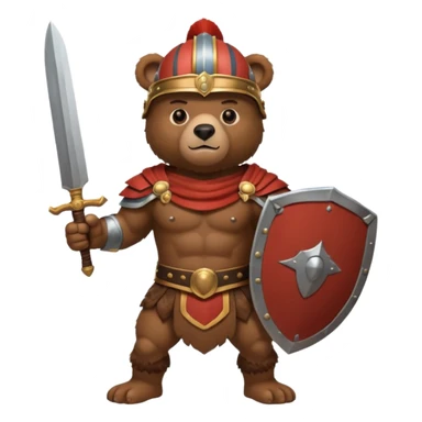 a bear Roman Gladiator sticker