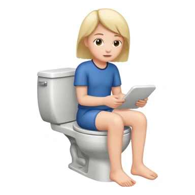 Personne qui fait caca sticker