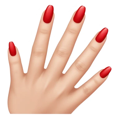 large NO text on a female fingernail sticker