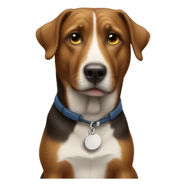 un monsieur sur un chien sticker