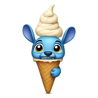 Stich whith ice cream sticker