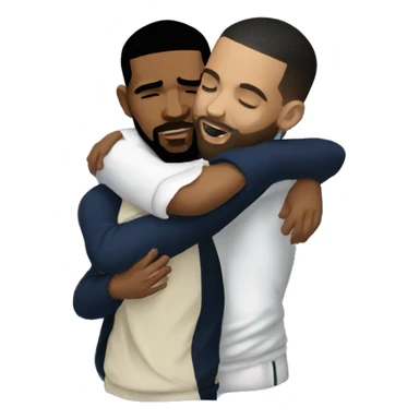 drake hugging kendrick lamar sticker