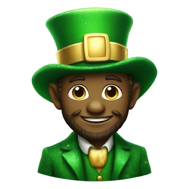 Leprechaun with sparkles  sticker