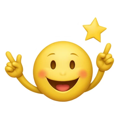 a cheering smiley and "Rabea!!!"   sticker