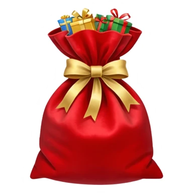 red christmas bag  sticker