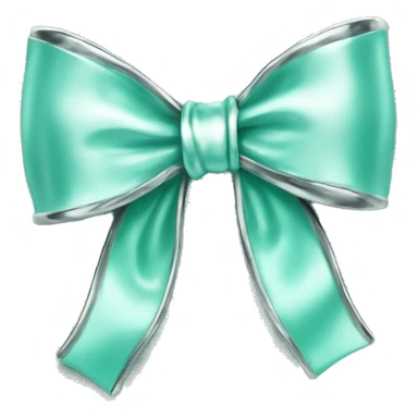 Silver earrings with Tiffany bow sticker