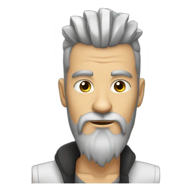 white-man-with-mohawk-and-long-black-beard sticker