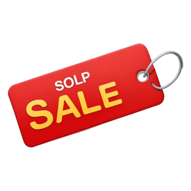 Sale tag sticker